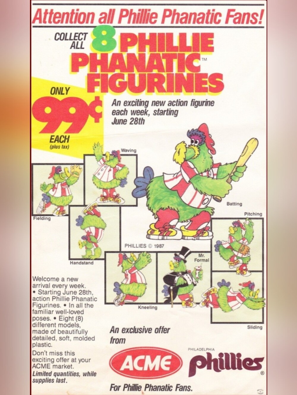 Vintage Phillie Phanatic collection